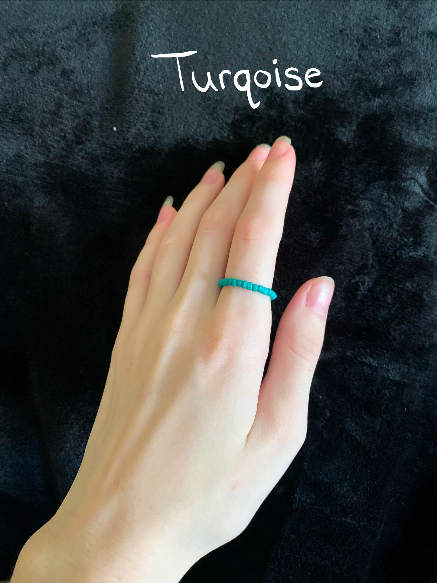Dainty Beaded Ring