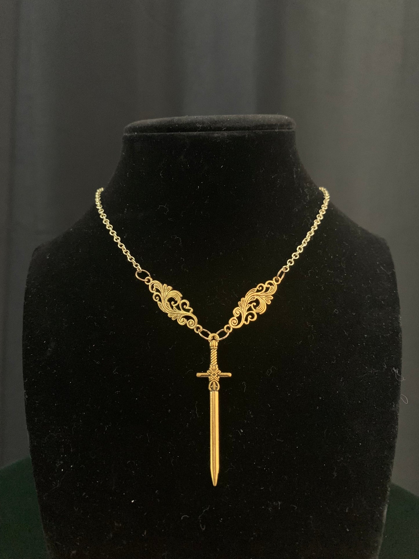 Golden Sword Necklace