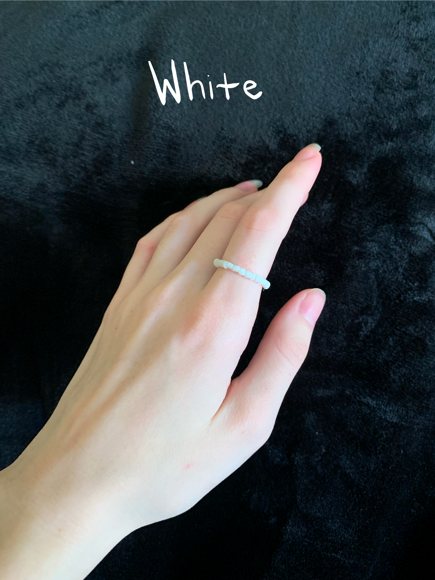 Dainty Beaded Ring