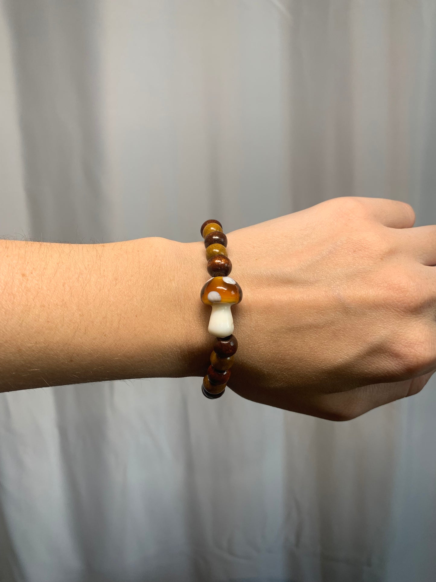 Brown Mushroom Bracelet