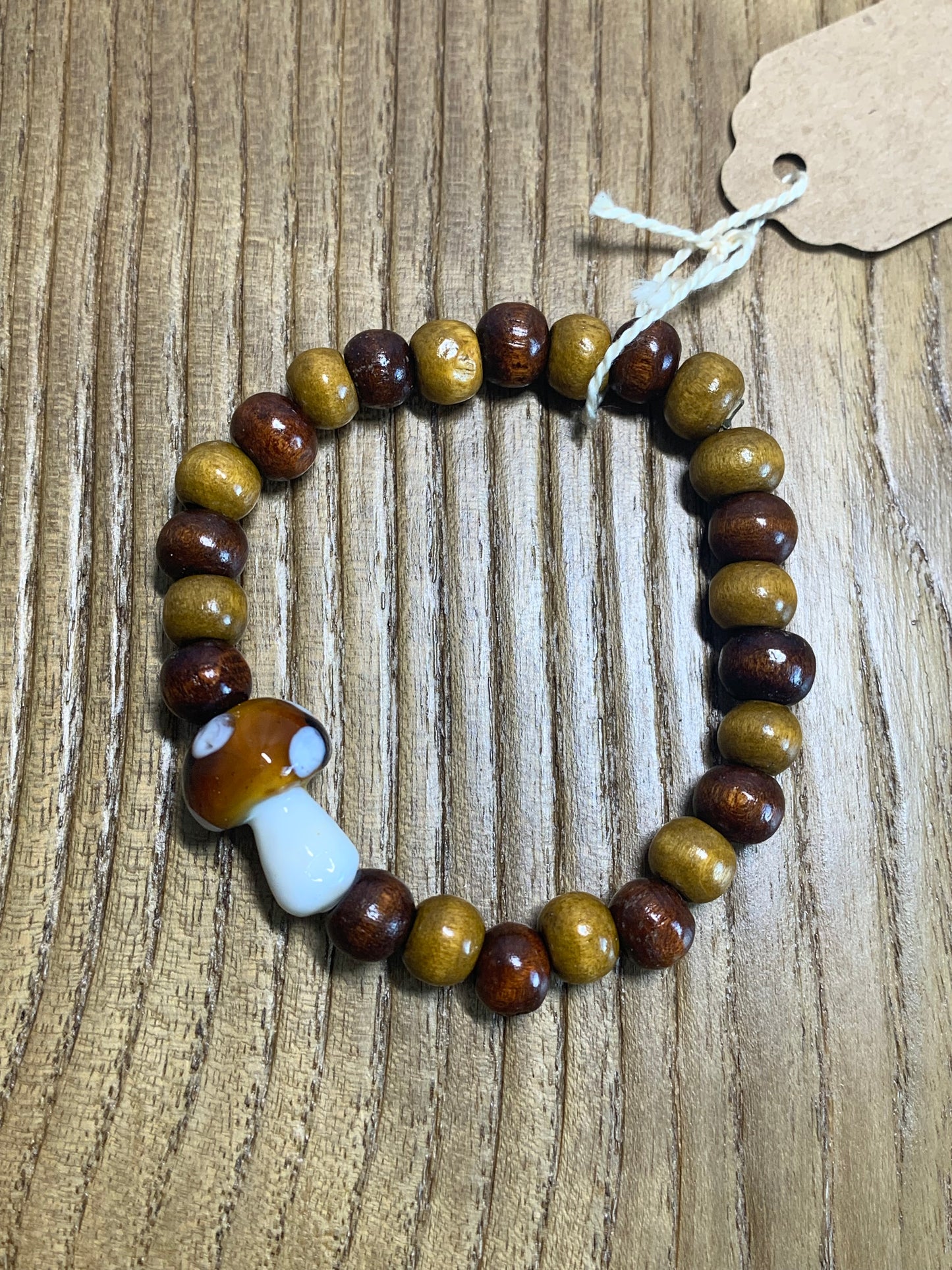 Brown Mushroom Bracelet