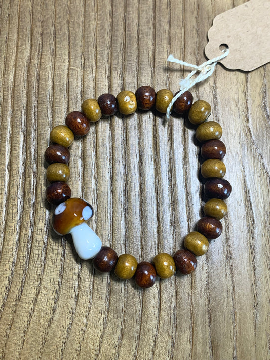 Brown Mushroom Bracelet