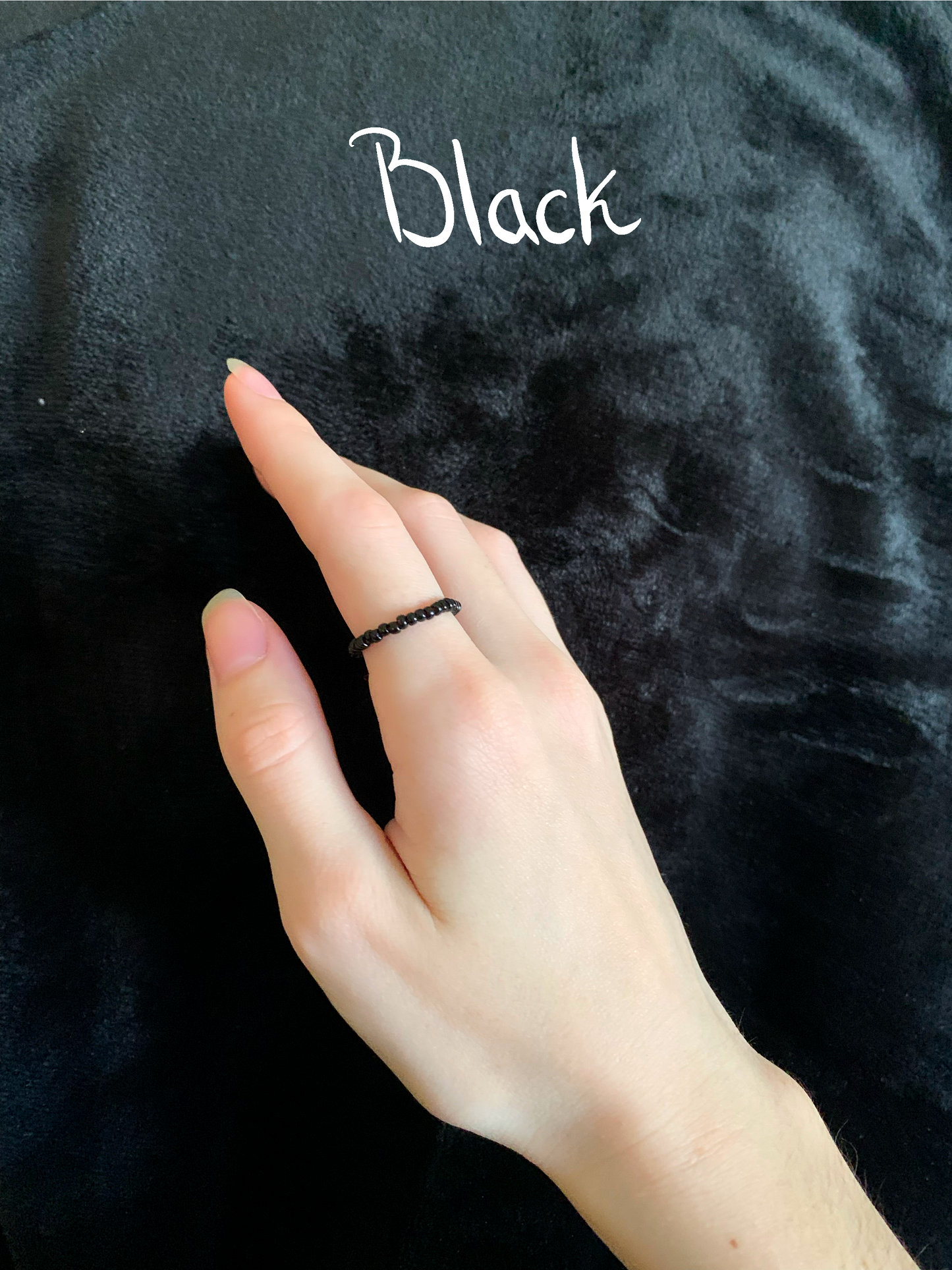 Dainty Beaded Ring