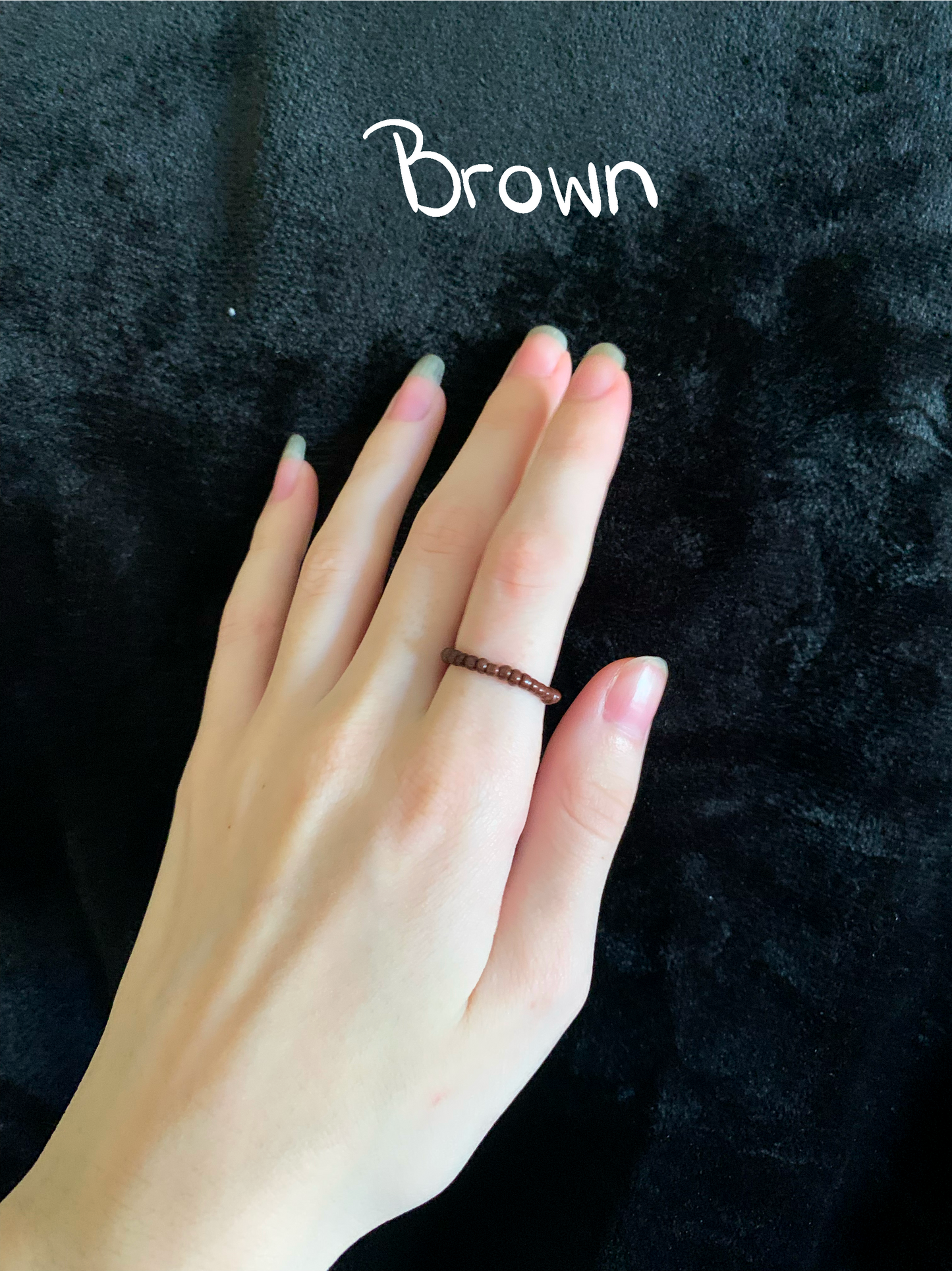 Dainty Beaded Ring