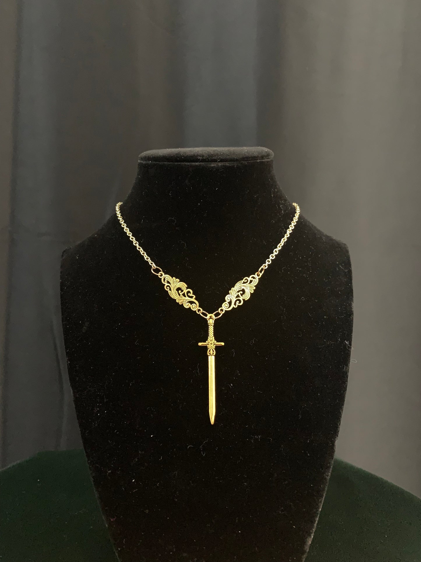 Golden Sword Necklace