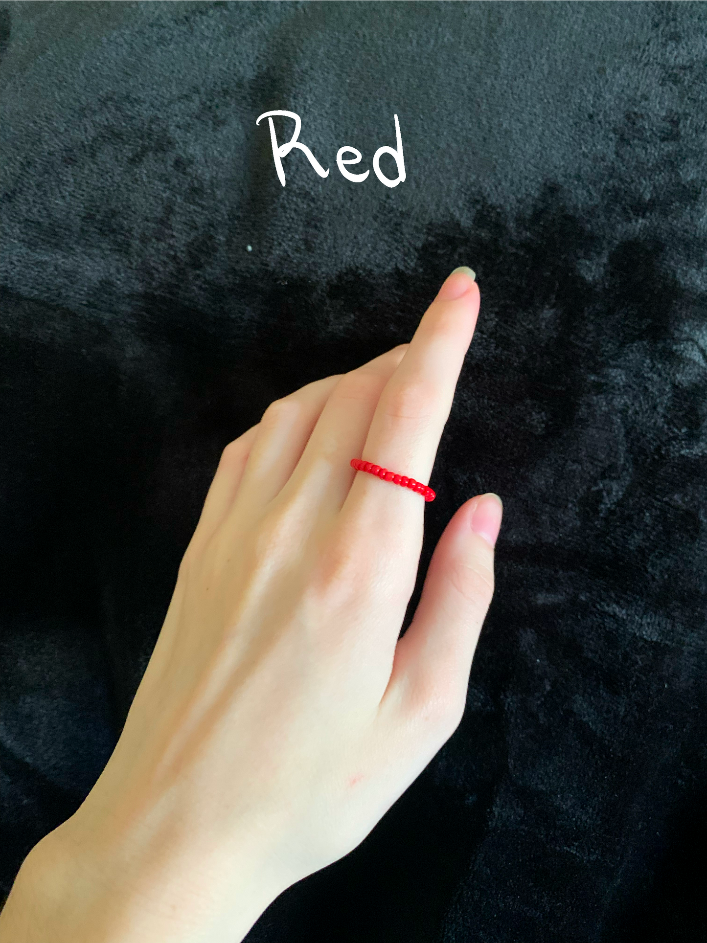 Dainty Beaded Ring