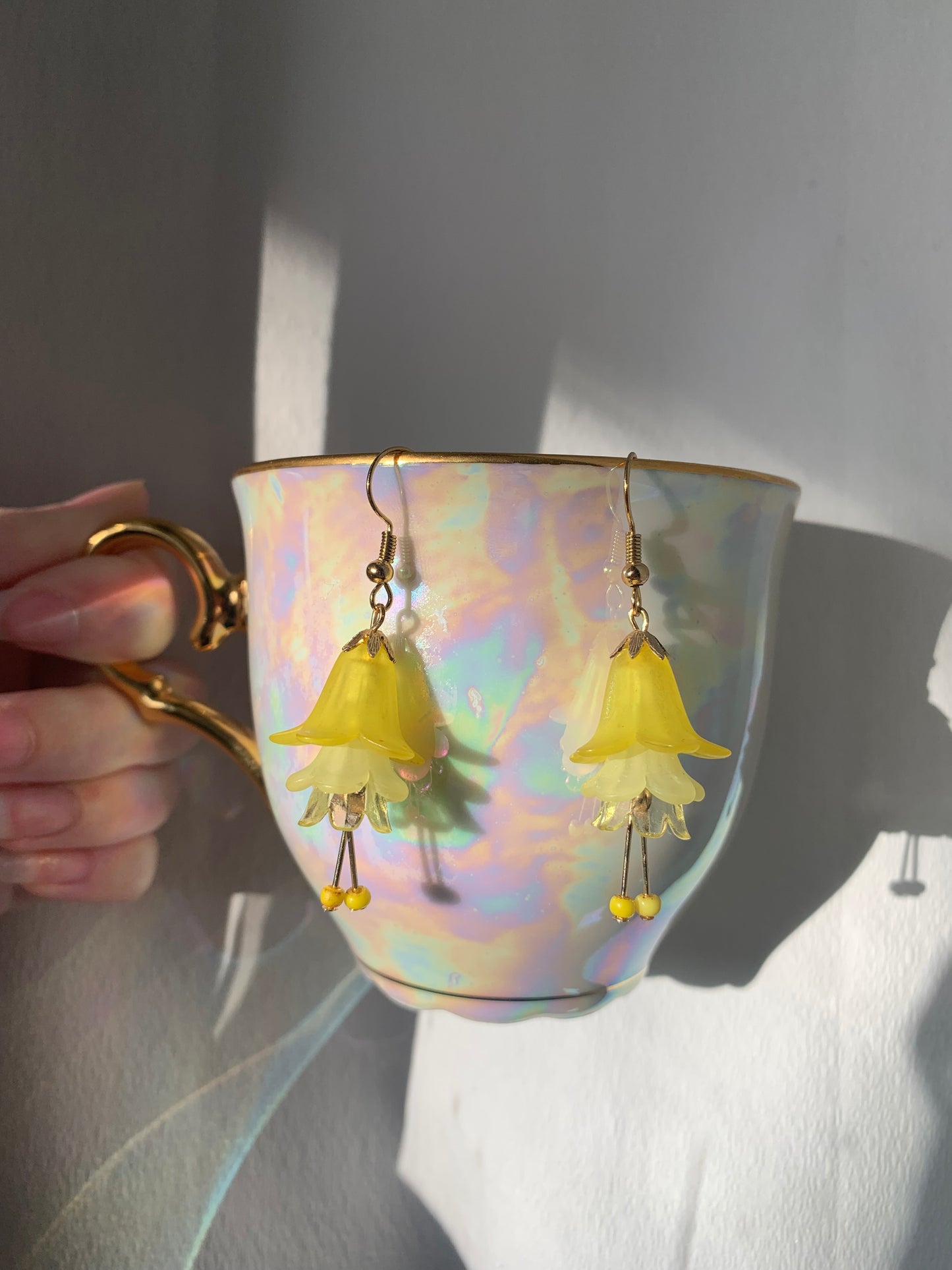 Yellow Flower Earrings