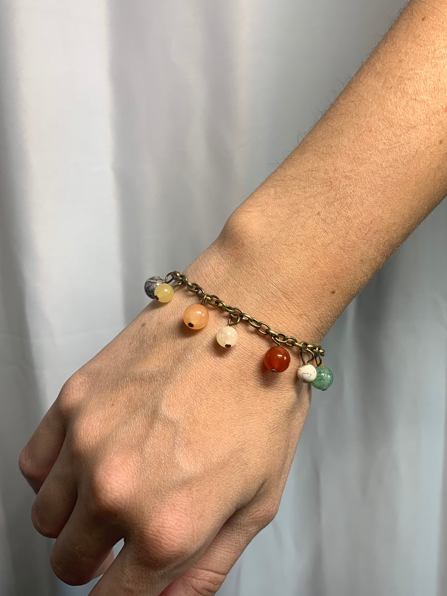 Stone Charm Bracelet