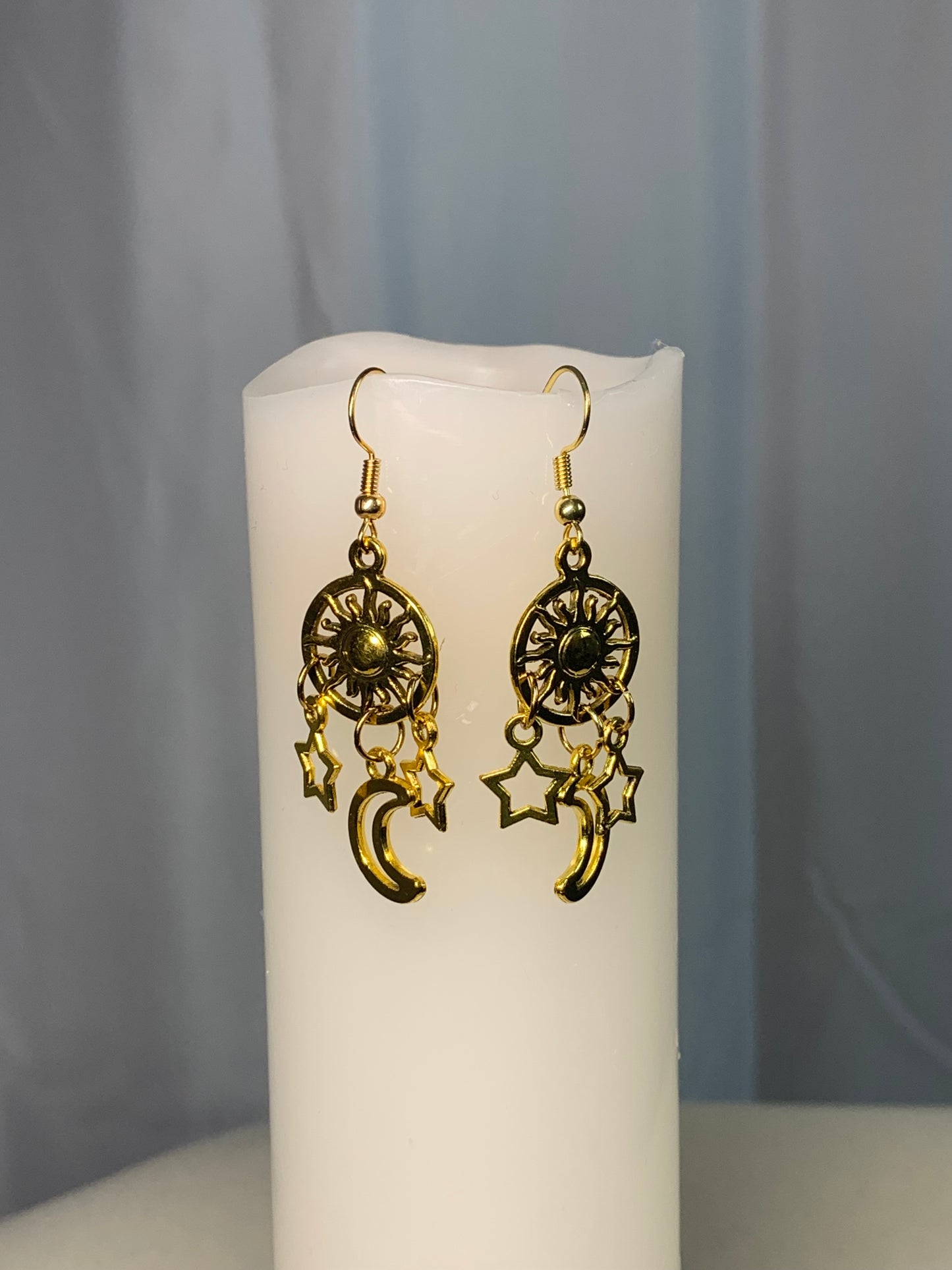 Golden Celestial Earrings