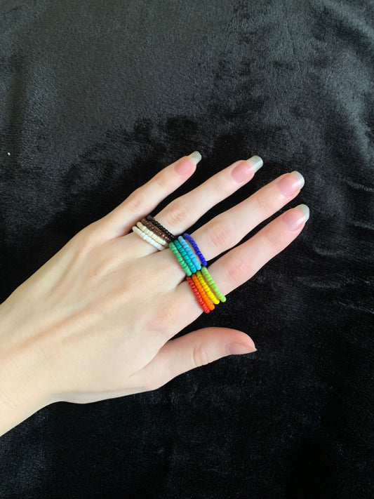 Dainty Beaded Ring
