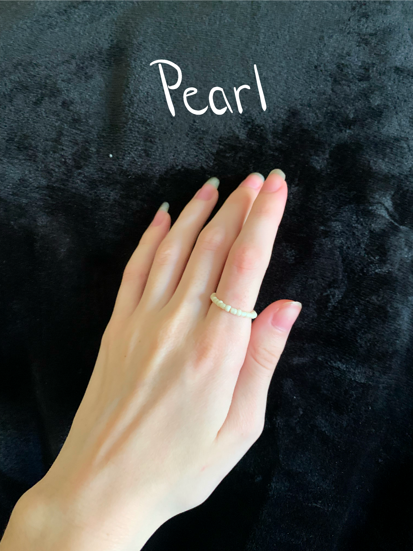 Dainty Beaded Ring