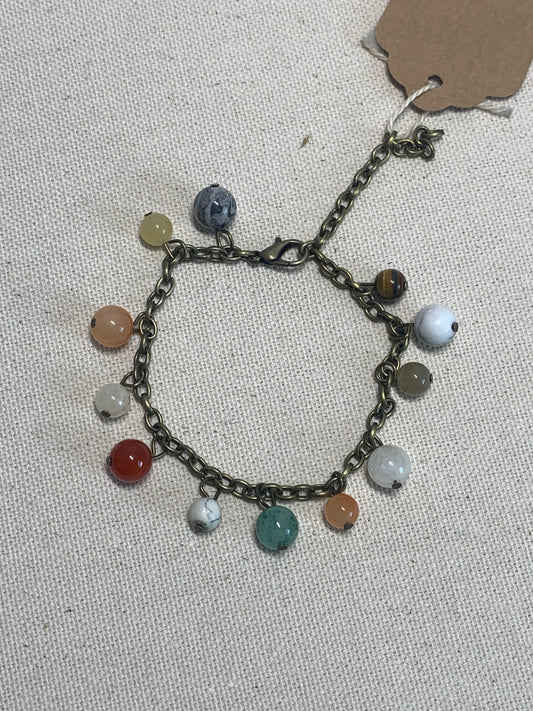 Stone Charm Bracelet
