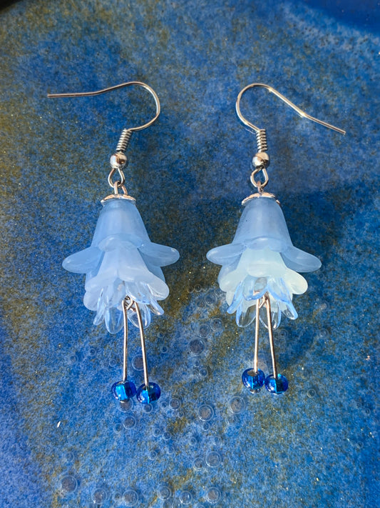 Blue Flower Earrings